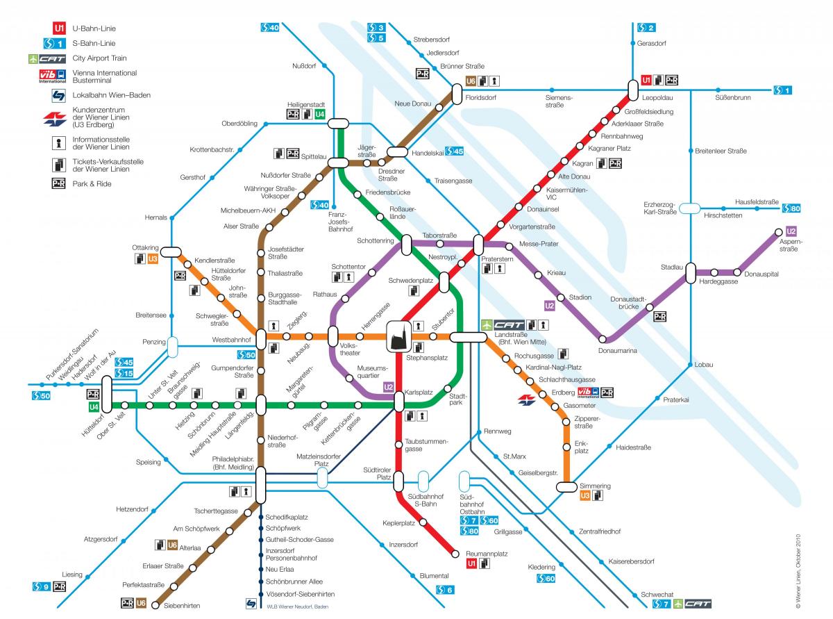 Viena transporte público mapa