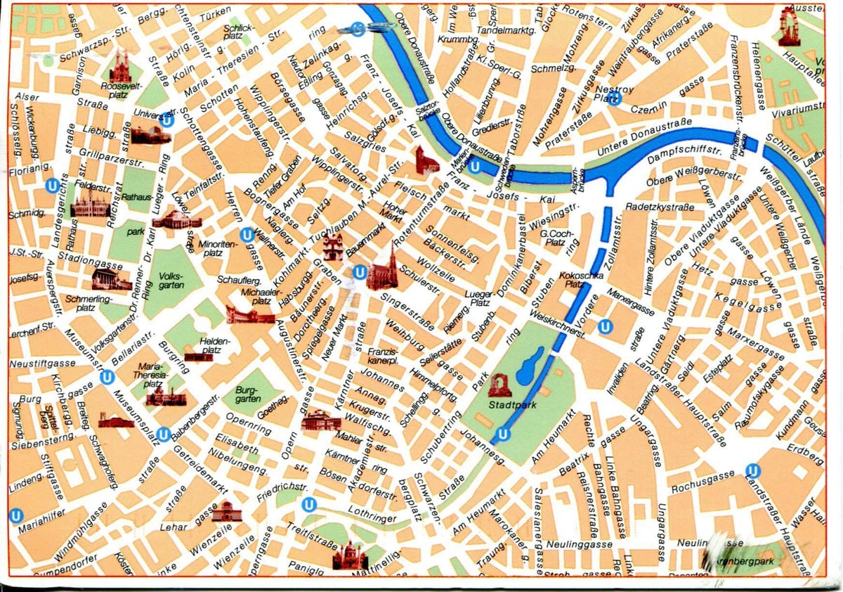 Viena viaxes mapa