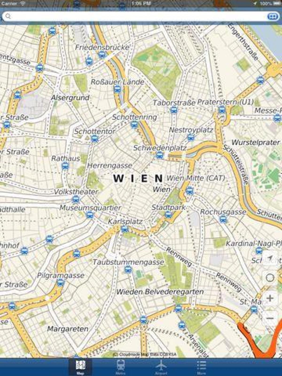 Viena mapa app