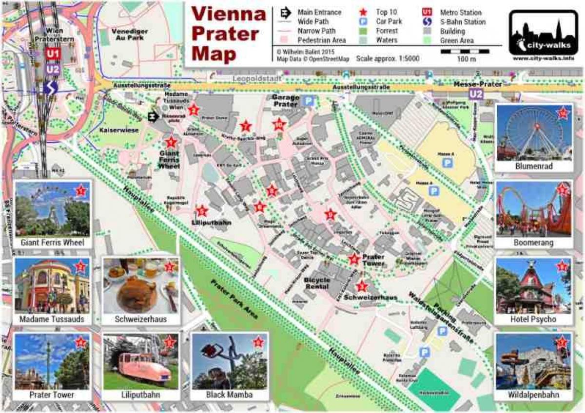Mapa de Viena park and ride