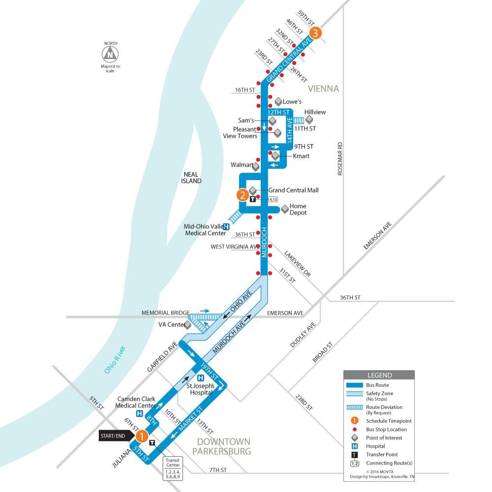 Viena, Austria autobús mapa