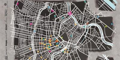 Mapa de rúa de arte de Viena