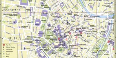 Viena cidade mapa turístico