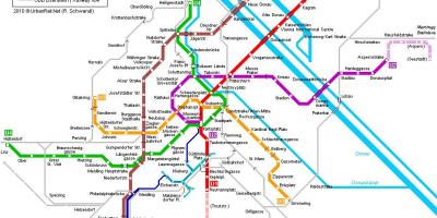 Viena mapa metro hauptbahnhof