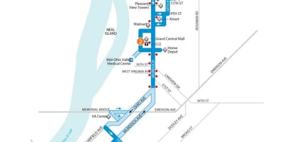 Viena liñas de autobuses mapa