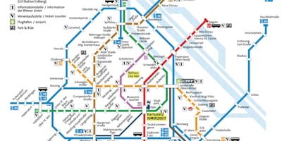 Erdberg estación de autobuses de Viena mapa