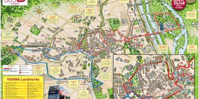 Gran paseo de autobuses de Viena mapa