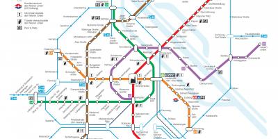 Viena, Austria metro mapa