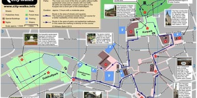 Viena camiñando mapa