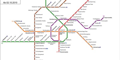 Tranvía d Viena mapa