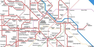 Viena, tren mapa
