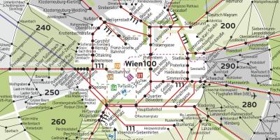Wien zona de 100 mapa