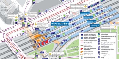 Wien meidling estación de tren mapa